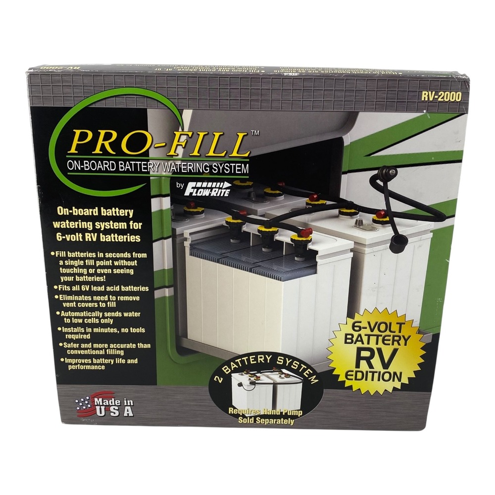 Pro Fill RV 2000 On Board Battery Watering System RV Edition